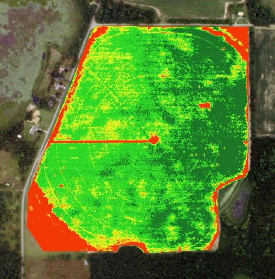 Walther Farms NDVI Aerial Imagery Walther Farms