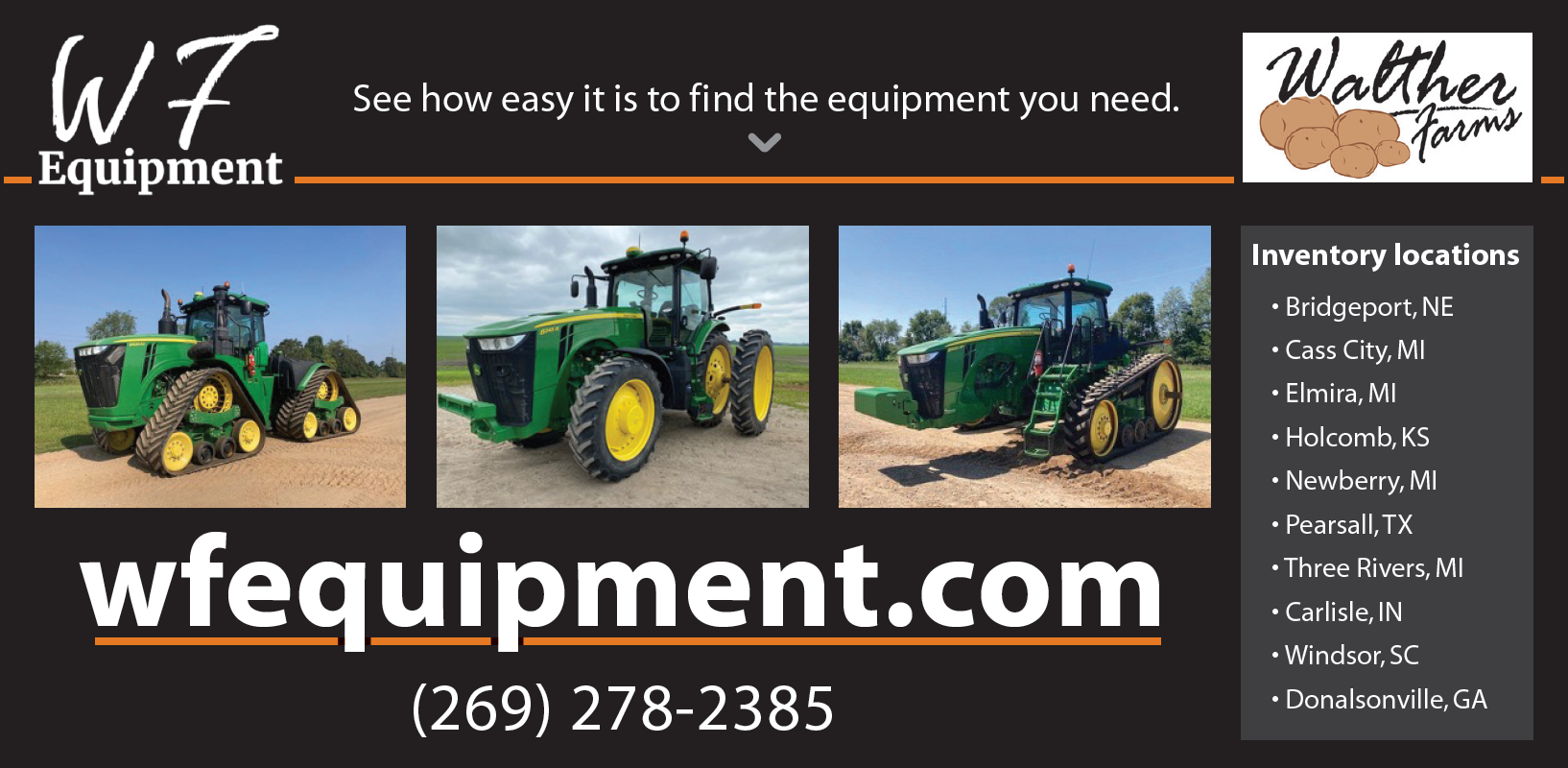 New site for Buying Used Farm Equipment Walther Farms