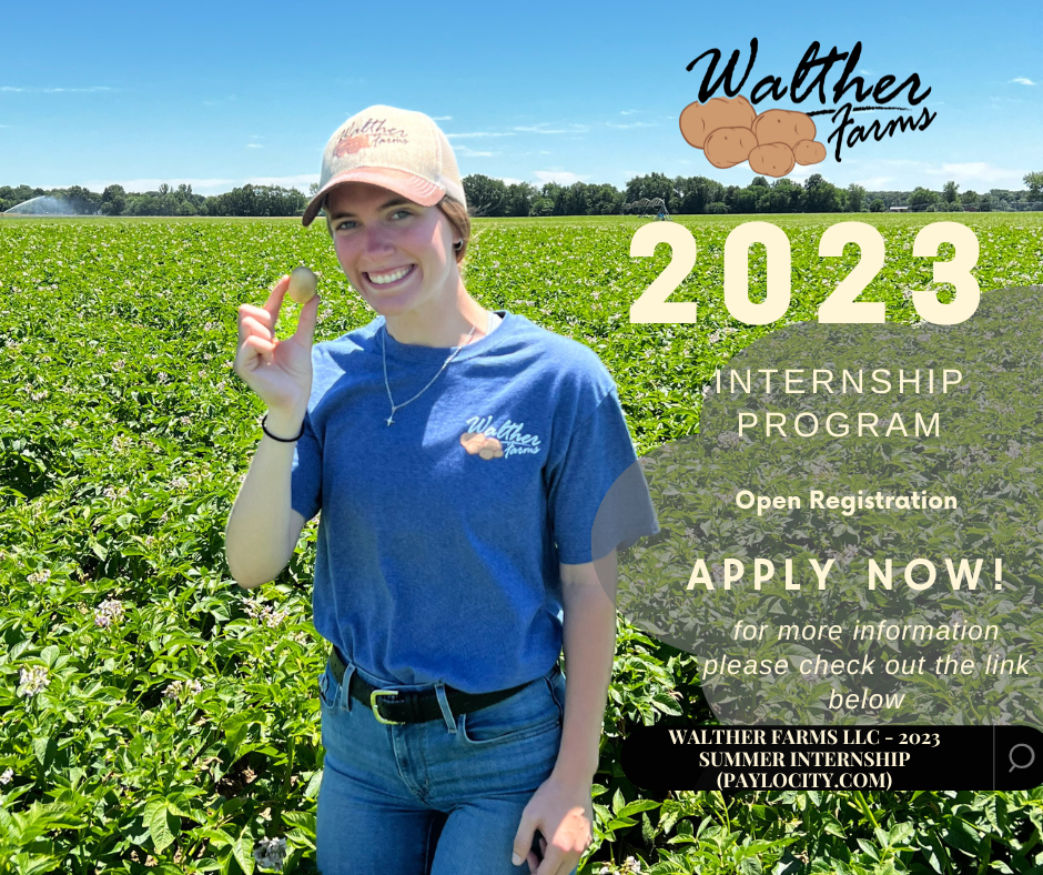 Looking For A 2023 Summer Internship? | Walther Farms